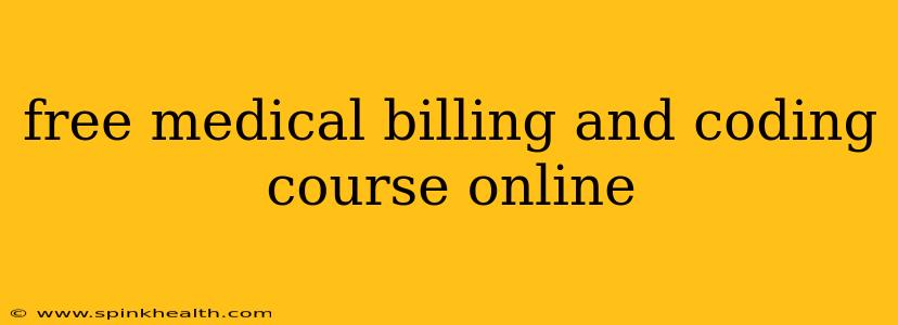 free medical billing and coding course online