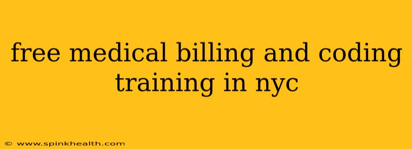 free medical billing and coding training in nyc