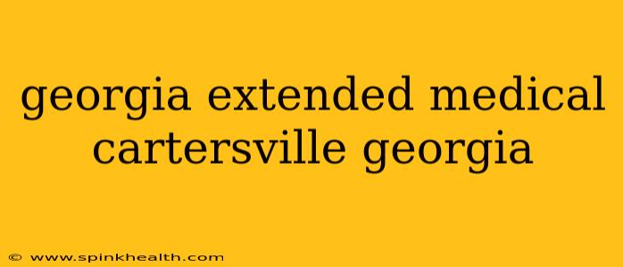 georgia extended medical cartersville georgia