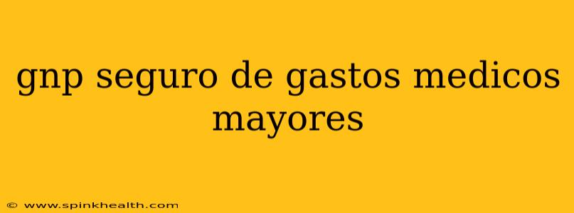 gnp seguro de gastos medicos mayores