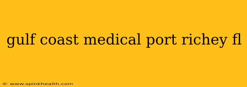 gulf coast medical port richey fl