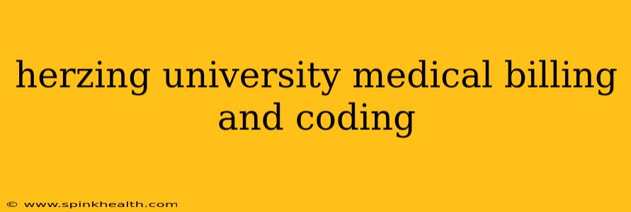 herzing university medical billing and coding