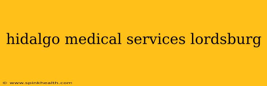 hidalgo medical services lordsburg