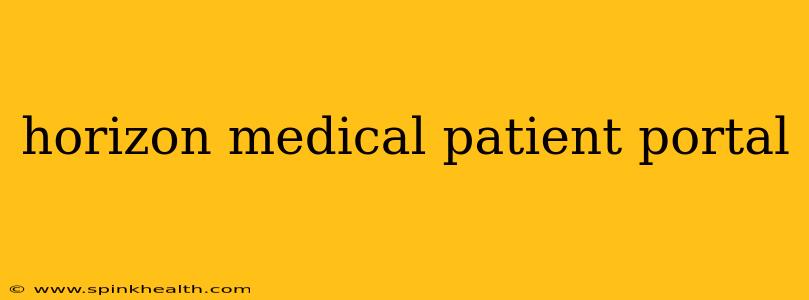 horizon medical patient portal