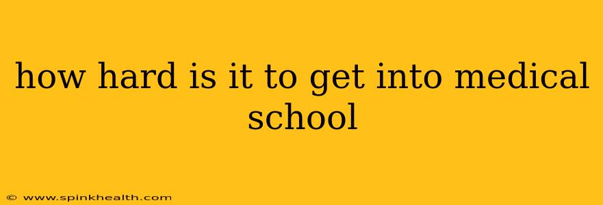 how hard is it to get into medical school