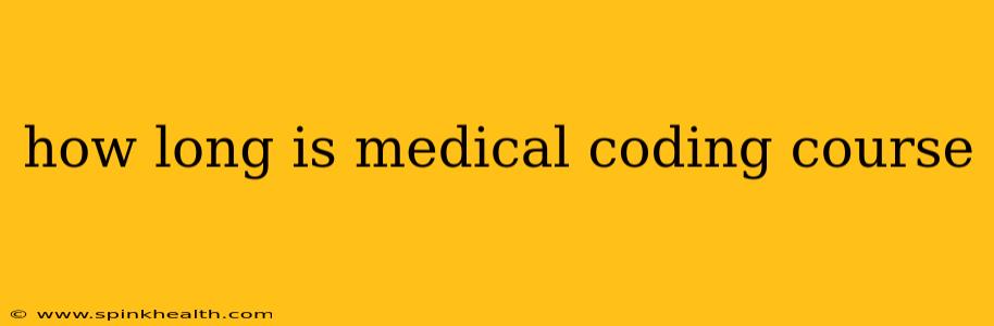 how long is medical coding course