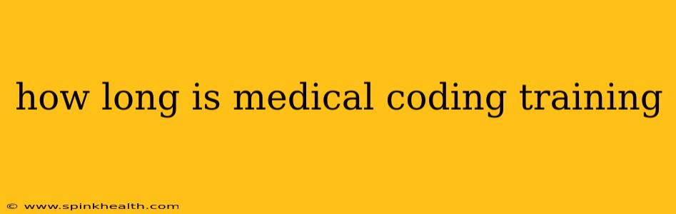 how long is medical coding training