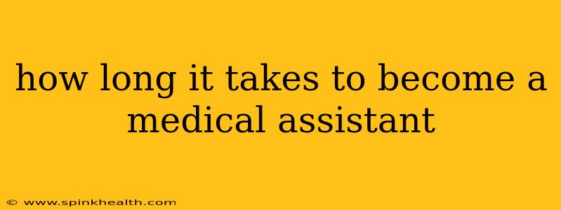 how long it takes to become a medical assistant