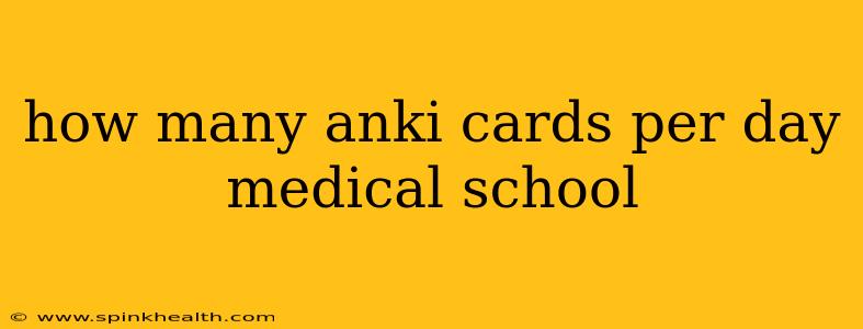 how many anki cards per day medical school