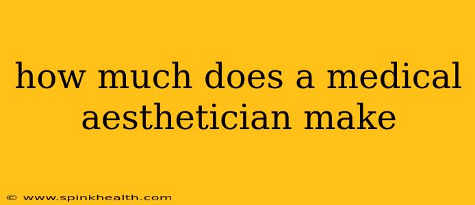 how much does a medical aesthetician make
