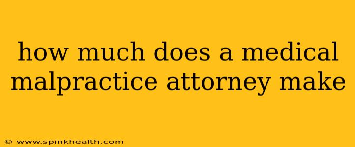 how much does a medical malpractice attorney make