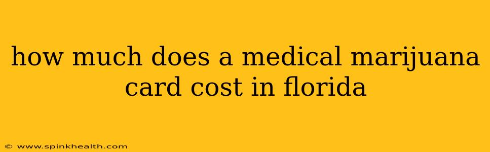 how much does a medical marijuana card cost in florida