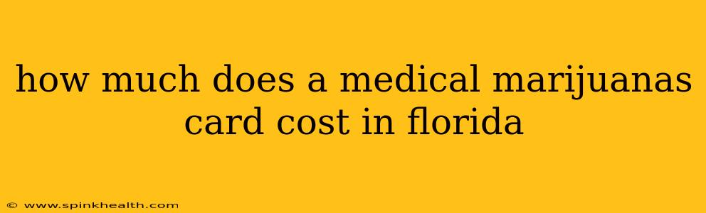 how much does a medical marijuanas card cost in florida