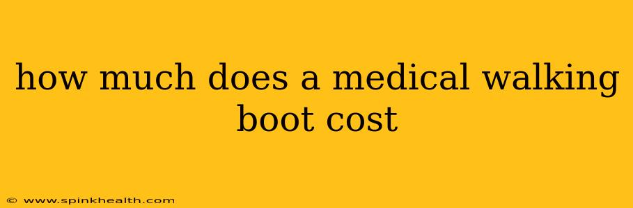 how much does a medical walking boot cost