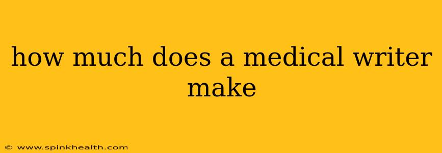 how much does a medical writer make