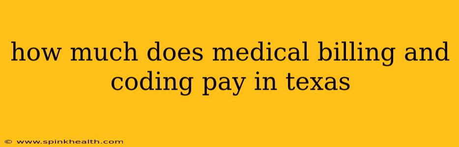 how much does medical billing and coding pay in texas