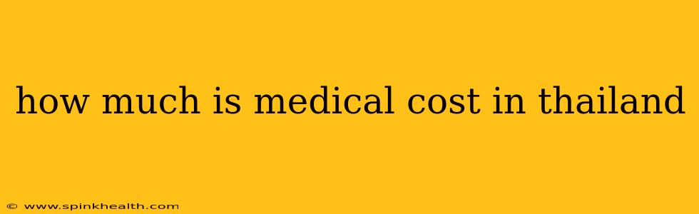 how much is medical cost in thailand