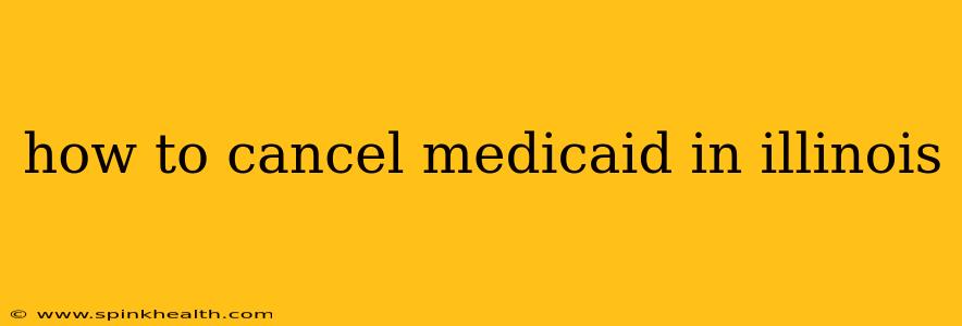 how to cancel medicaid in illinois