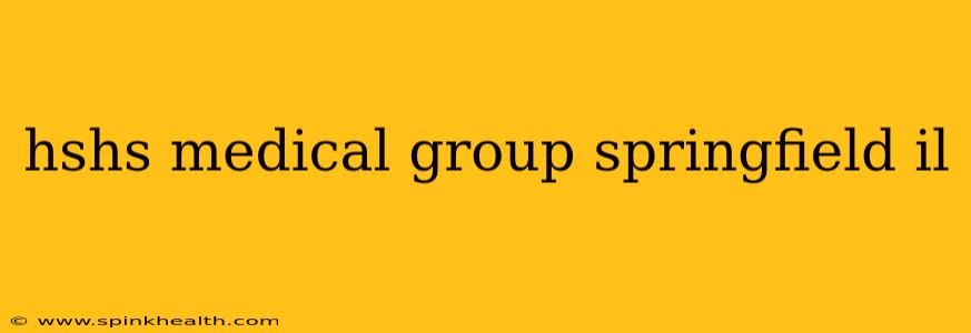 hshs medical group springfield il