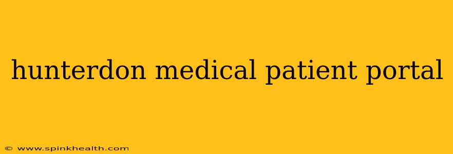 hunterdon medical patient portal