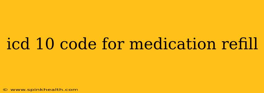 icd 10 code for medication refill