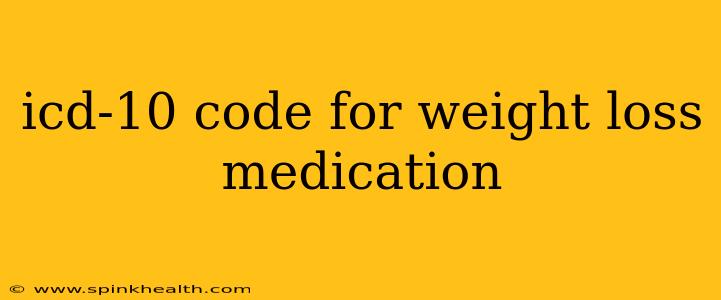 icd-10 code for weight loss medication