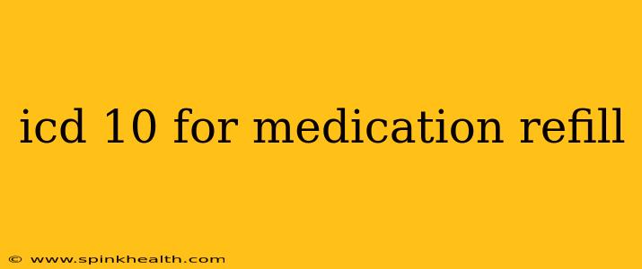 icd 10 for medication refill