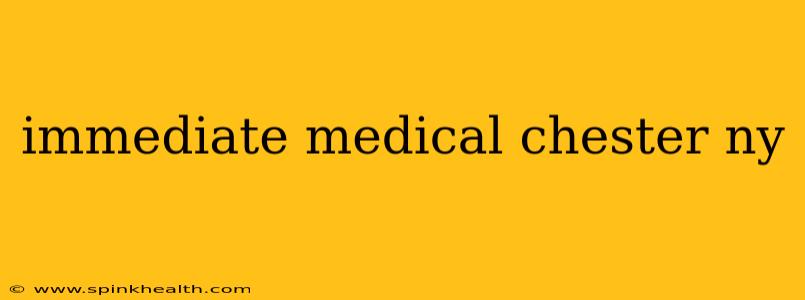 immediate medical chester ny