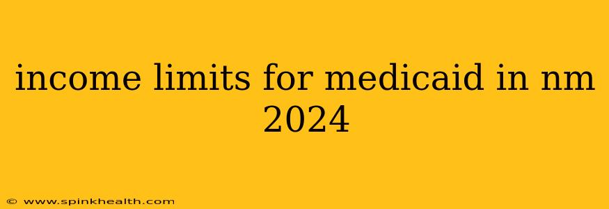 income limits for medicaid in nm 2024