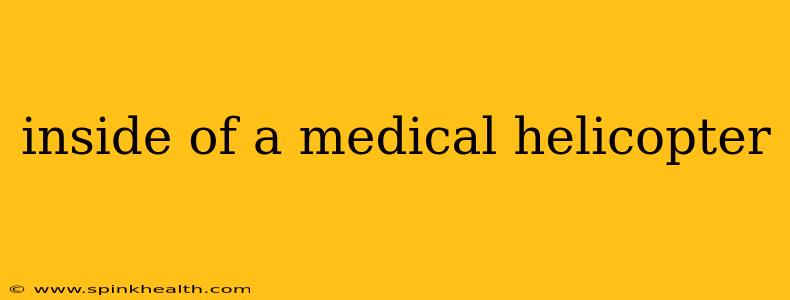 inside of a medical helicopter