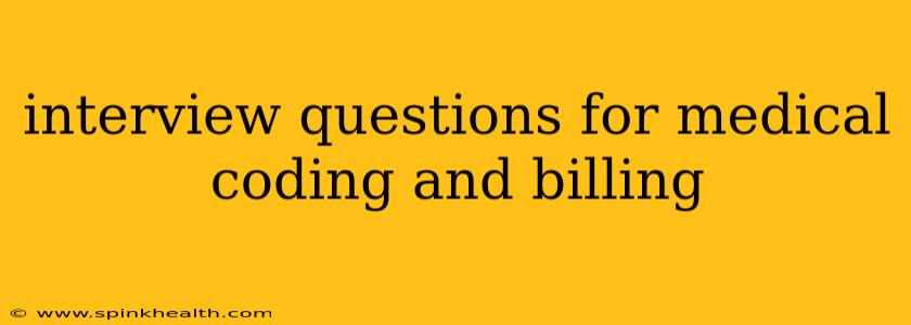 interview questions for medical coding and billing