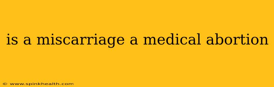 is a miscarriage a medical abortion