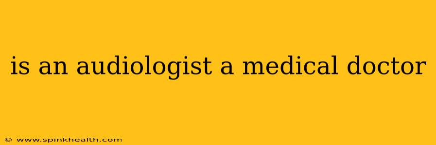 is an audiologist a medical doctor