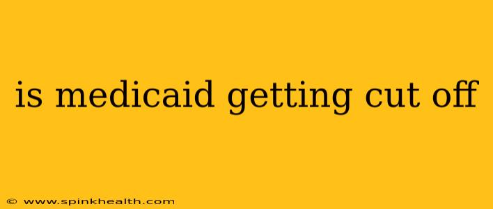 is medicaid getting cut off