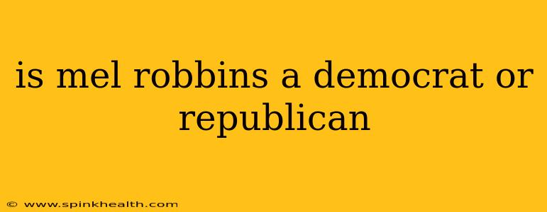 is mel robbins a democrat or republican