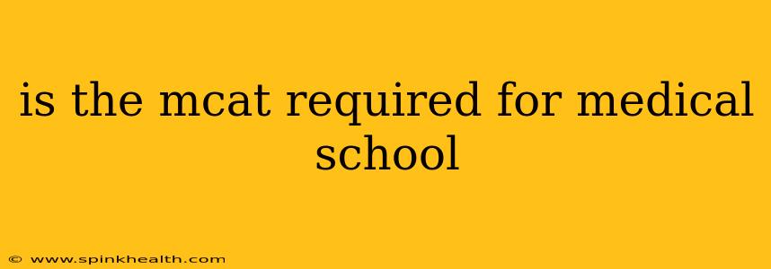 is the mcat required for medical school