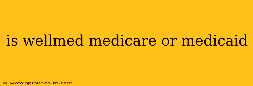 is wellmed medicare or medicaid