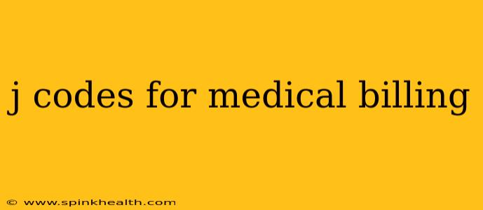 j codes for medical billing