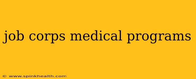 job corps medical programs