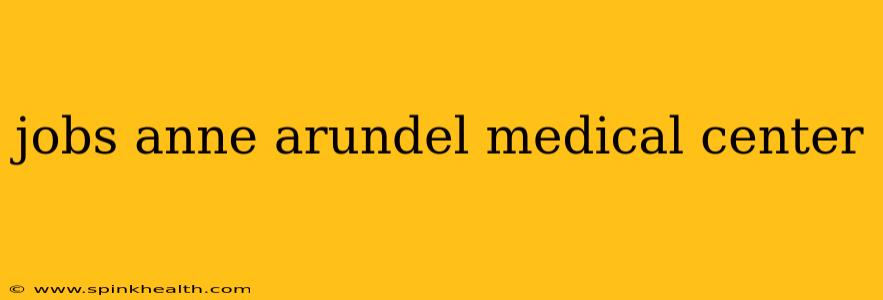 jobs anne arundel medical center