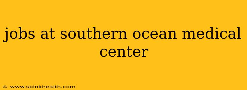 jobs at southern ocean medical center