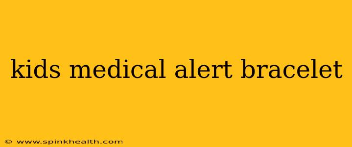 kids medical alert bracelet