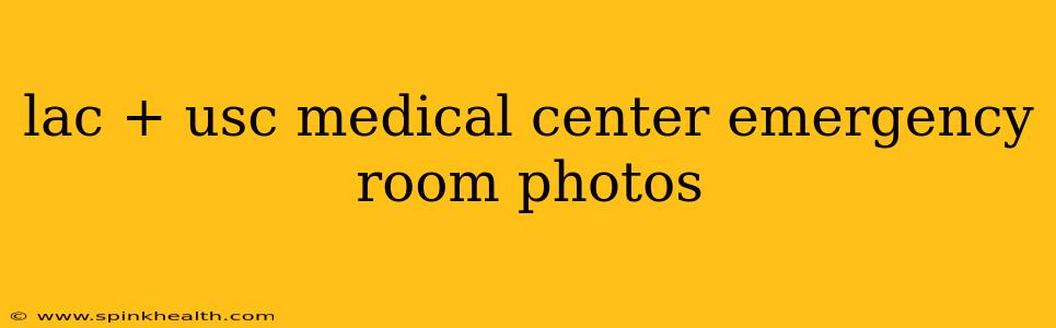 lac + usc medical center emergency room photos