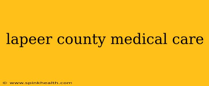 lapeer county medical care
