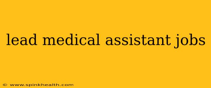 lead medical assistant jobs