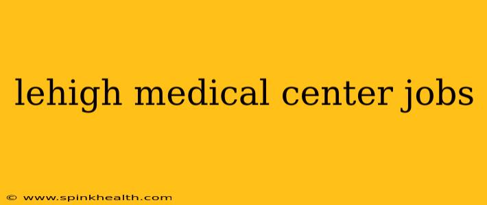 lehigh medical center jobs