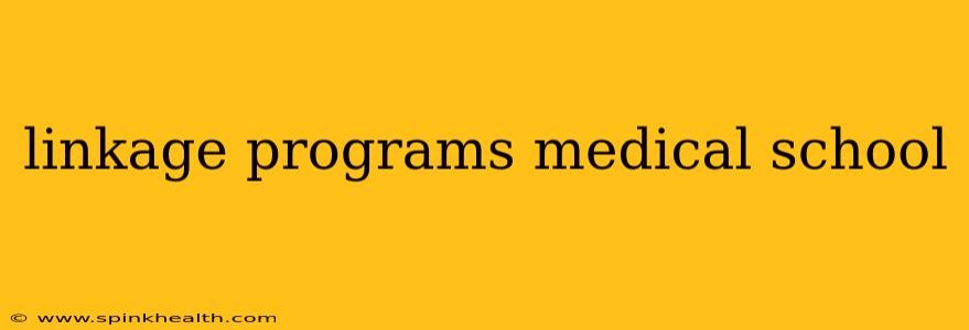 linkage programs medical school