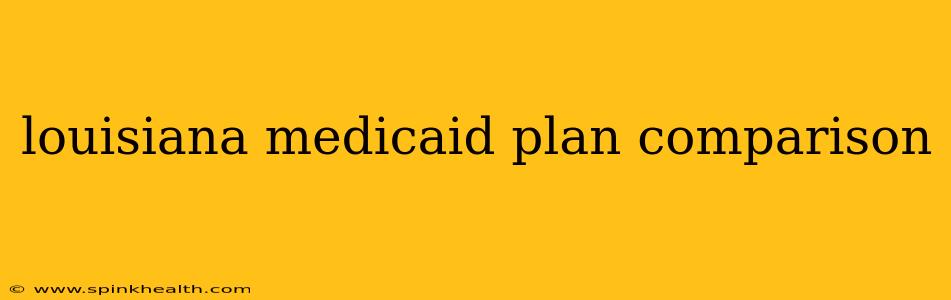 louisiana medicaid plan comparison
