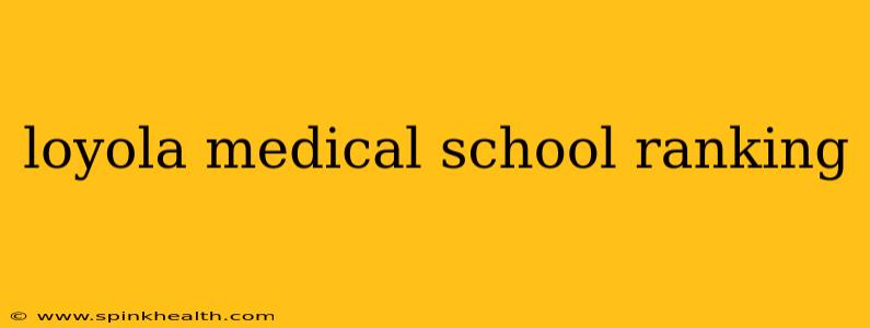 loyola medical school ranking