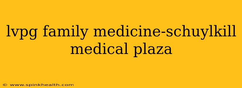 lvpg family medicine-schuylkill medical plaza